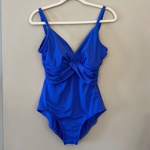 Jantzen one piece bathing suit size 16 with matching sarong coverup